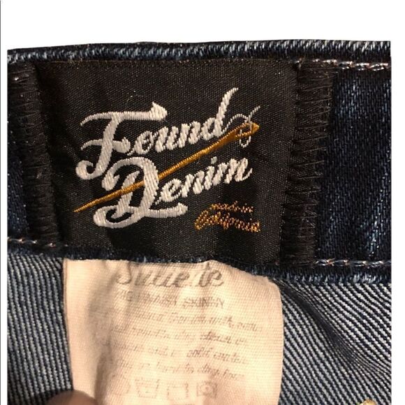 Found Denim Juliette High Waist Skinny Jeans made in California USA - luxe brand - Picture 6 of 10